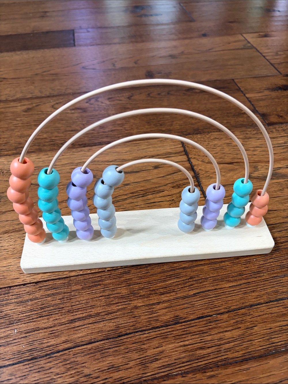 Pastel Abacus rainbow Wooden bead toy